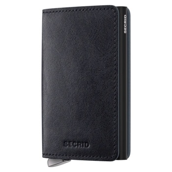 δερμάτινο πορτοφόλι secrid basco αλουμίνιο, δέρμα βοοειδών