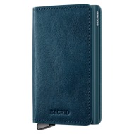 δερμάτινο πορτοφόλι secrid basco αλουμίνιο, δέρμα βοοειδών