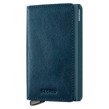 δερμάτινο πορτοφόλι secrid basco αλουμίνιο, δέρμα βοοειδών