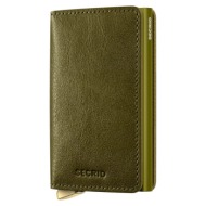 δερμάτινο πορτοφόλι secrid basco αλουμίνιο, δέρμα βοοειδών