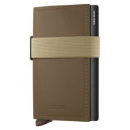 δερμάτινο πορτοφόλι secrid matte αλουμίνιο, φυσικό δέρμα