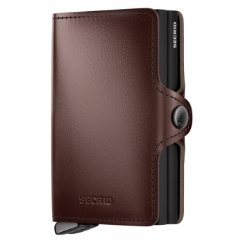 δερμάτινο πορτοφόλι secrid dusk αλουμίνιο, δέρμα βοοειδών
