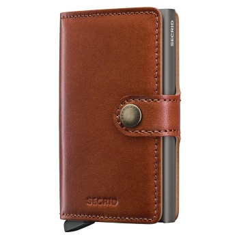 δερμάτινο πορτοφόλι secrid texano αλουμίνιο, φυσικό δέρμα