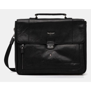 δερμάτινη τσάντα aeronautica militare 38,5 x 29,5 x 15,5 cm