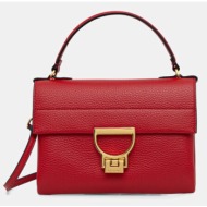 δερμάτινη τσάντα coccinelle arlettis 100% φυσικό δέρμα