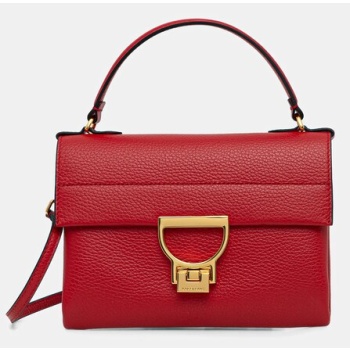 δερμάτινη τσάντα coccinelle arlettis 100% φυσικό δέρμα