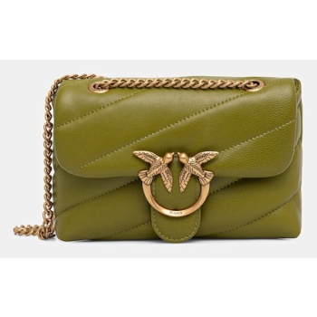 δερμάτινη τσάντα pinko φυσικό δέρμα