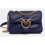 δερμάτινη τσάντα pinko φυσικό δέρμα