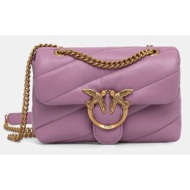 δερμάτινη τσάντα pinko φυσικό δέρμα