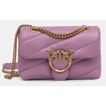 δερμάτινη τσάντα pinko φυσικό δέρμα