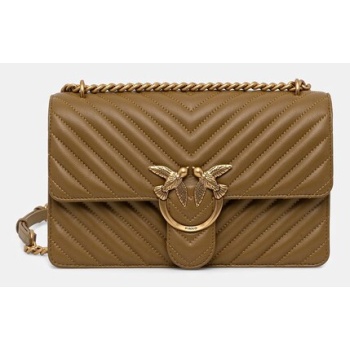 δερμάτινη τσάντα pinko φυσικό δέρμα