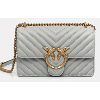 δερμάτινη τσάντα pinko φυσικό δέρμα