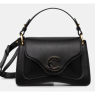 δερμάτινη τσάντα coccinelle c-me calf&marb δέρμα