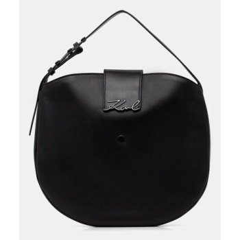 δερμάτινη τσάντα karl lagerfeld k/signature 100% δέρμα