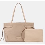 τσάντα σουέτ gianni chiarini violette φυσικό δέρμα
