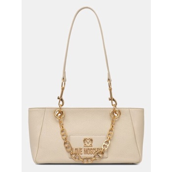 τσάντα love moschino πολυουρεθάνη, φυσικό δέρμα