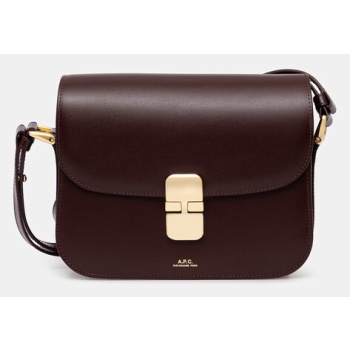 δερμάτινη τσάντα a.p.c. sac grace small κύριο υλικό 100%