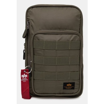 σακίδιο alpha industries label sling bag κύριο υλικό 100%
