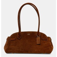 coach τσάντα σουέτ empire carryall bag 34 δέρμα σαμουά