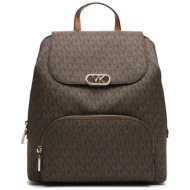 michael kors τσαντα backpack kensington αll over lοgo kaφε/ταμπα