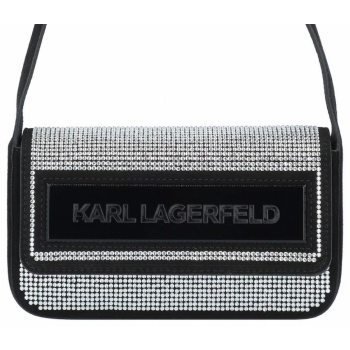 karl lagerfeld τσανταki ωμου k/essential στρας logo μαυρο σε προσφορά