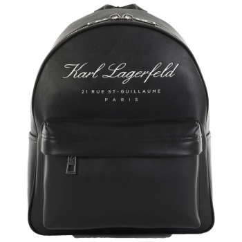 karl lagerfeld τσαντα backpack hotel karl tech leather μαυρο σε προσφορά