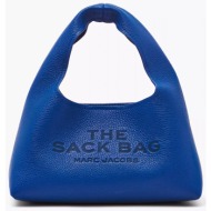 marc jacobs τσαντακι χειρος the mini sack επιπροσθετο εσωτερικο τσαντακι logo μπλε ηλεκτρικ