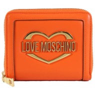 love moschino πορτοφολι logo πορτοκαλι