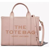 marc jacobs τσαντα cross body/χειρος the medium tote leather tote bag logo ροζ