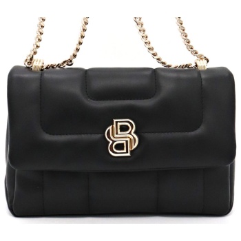 boss τσαντα b_icon shoulder bag m καπιτονε gold logo και