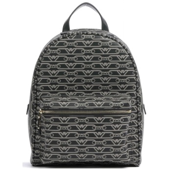 emporio armani backpack μικρο logo καφε / μαυρο