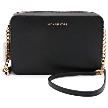 michael kors τσαντα small jet set travel crossbody μαυρο