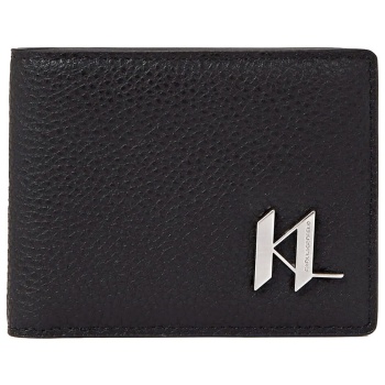 karl lagerfeld πορτοφολι k/plak leather bf wallet mayρο