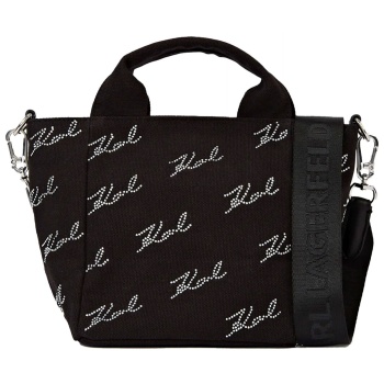 karl lagerfeld τσαντα shopper mini k/signature μαυρο