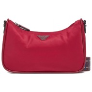 emporio armani τσαντακι crossbody ιμαντας logo κοκκινο
