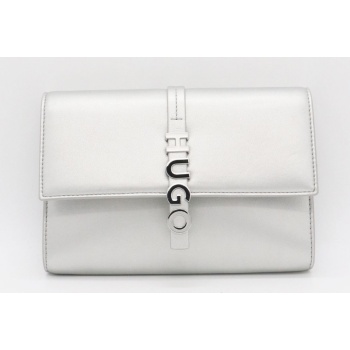 hugo τσαντα crossbody mel clutch chain-l logo μεταλλικο σε προσφορά