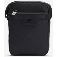 hugo τσαντακι crossbody nesh r_ns zip logo μεταλλικο μαυρο