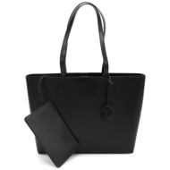 kurt geiger τσαντα chelsea shopper bag dr εσωτερικο τσαντακι logo μαυρο
