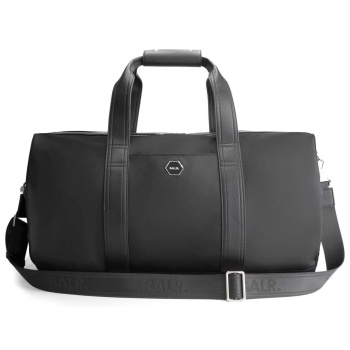 balr. weekend bag classic duffle με ιμαντα logo μεταλλικο