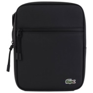 lacoste τσαντακι crossbody m flat μαυρο