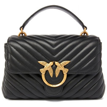 pinko τσαντακι δερμα love lady puff mini cl sheep nappa