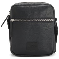 hugo τσαντακι cross body ethon 2.0hi_ns cross logo μαυρο
