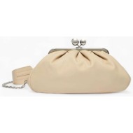 max mara weekend τσαντα φακελος χειροσ/cross body cubico δερμα εκρου