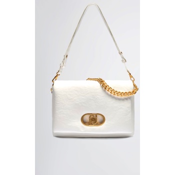 liu jo better τσαντα m crossbody lapuffy αλυσιδα λευκο σε προσφορά