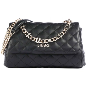 liu-jo better τσαντα crossbody καπιτονε logo μαυρο σε προσφορά