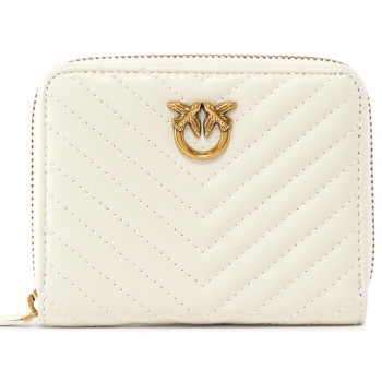 pinko πορτοφολι taylor zip around sheep nappa chevron