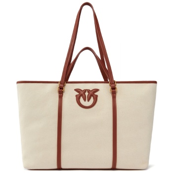 pinko τσαντα shopping bag miranda shopper classic canvas +