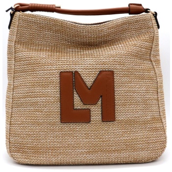 la martina tσαντα χειροσ/ crossbody ψαθα logo μayρo