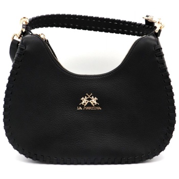 la martina tσαντα ωμου/crossbody μεταλλικο logo mayρο