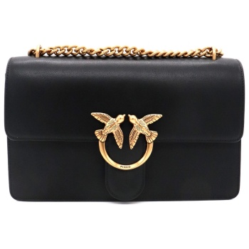 pinko τσαντα love one classic dc vitello seta logo